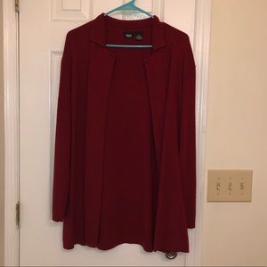 XL maroon cardigan